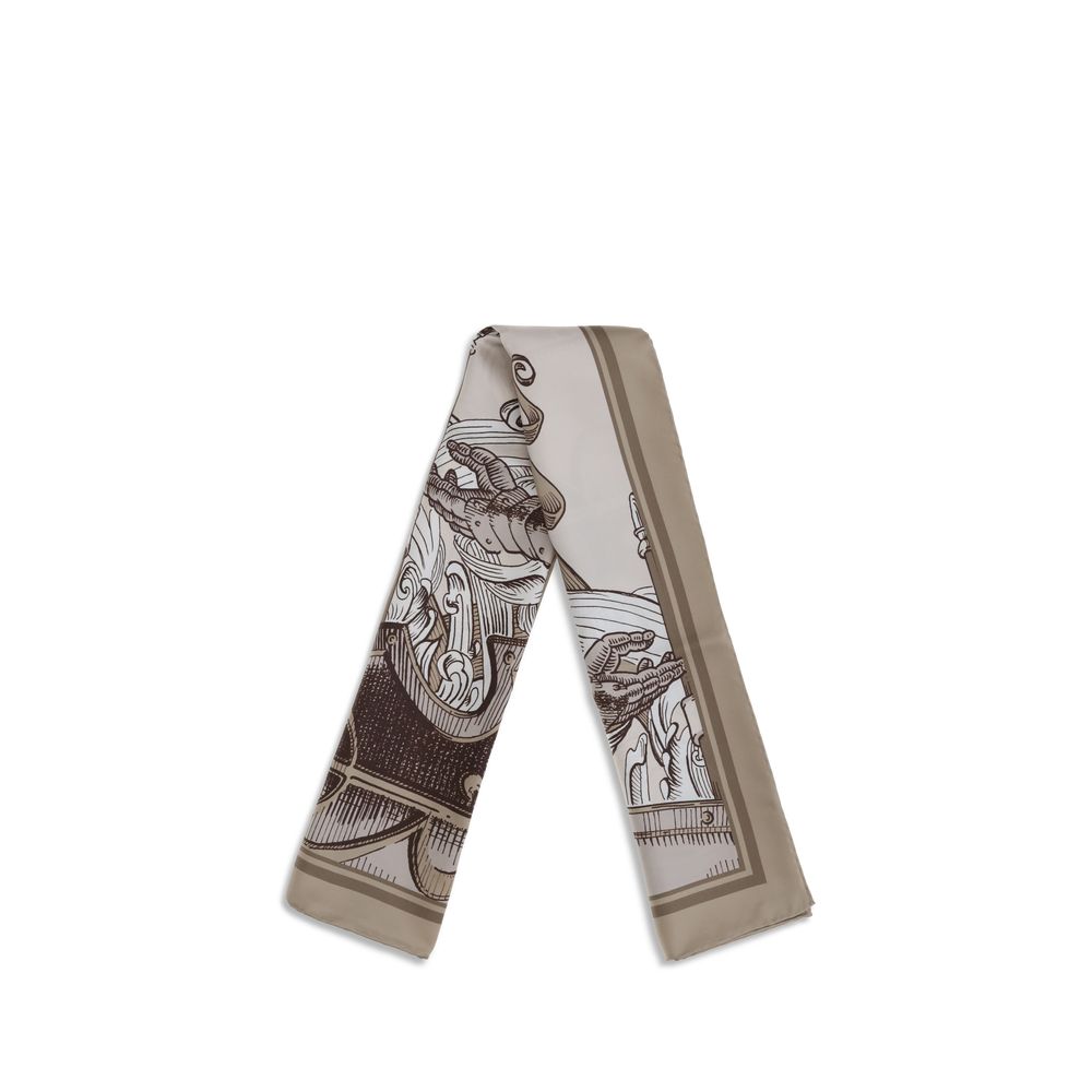 Burberry - Beige Silk Scarf