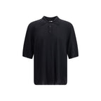 Saint Laurent - Black Wool Polo Shirt