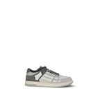 Amiri – Grey & White Distressed Skel Top Low Sneakers