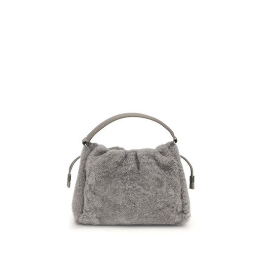 Brunello Cucinelli – Small Shearling Mellow Shoulder Bag