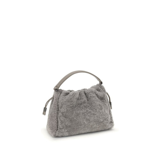 Brunello Cucinelli – Small Shearling Mellow Shoulder Bag