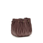 Miu Miu – Brown Matelassé Nappa Leather Pouch