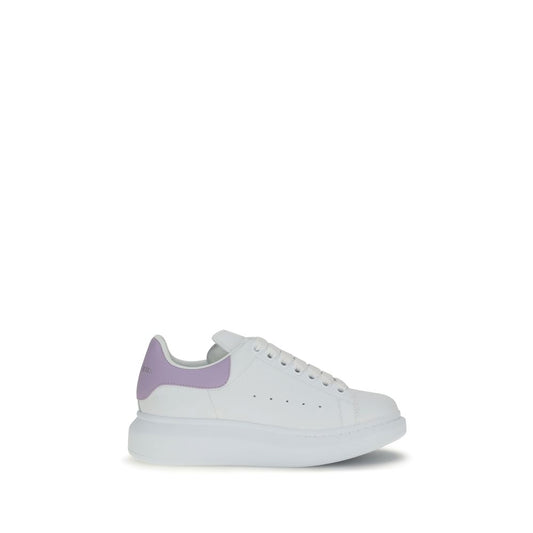 Alexander McQueen – White Oversize Sneakers with Purple Heel