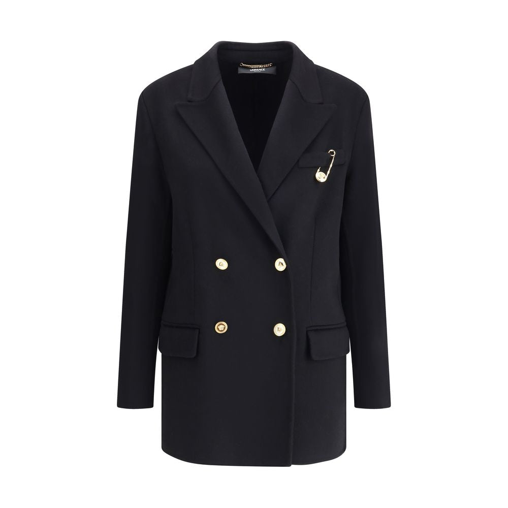 Versace - Black Cashmere Coat