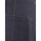 Jacquemus - Blue Cotton Midi Skirt