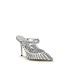 Jimmy Choo - Silver Leather High Heel Pumps