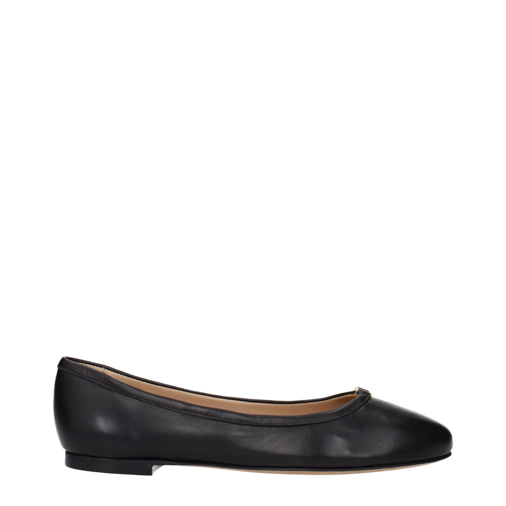 Chloé – Black Leather Ballet Flats