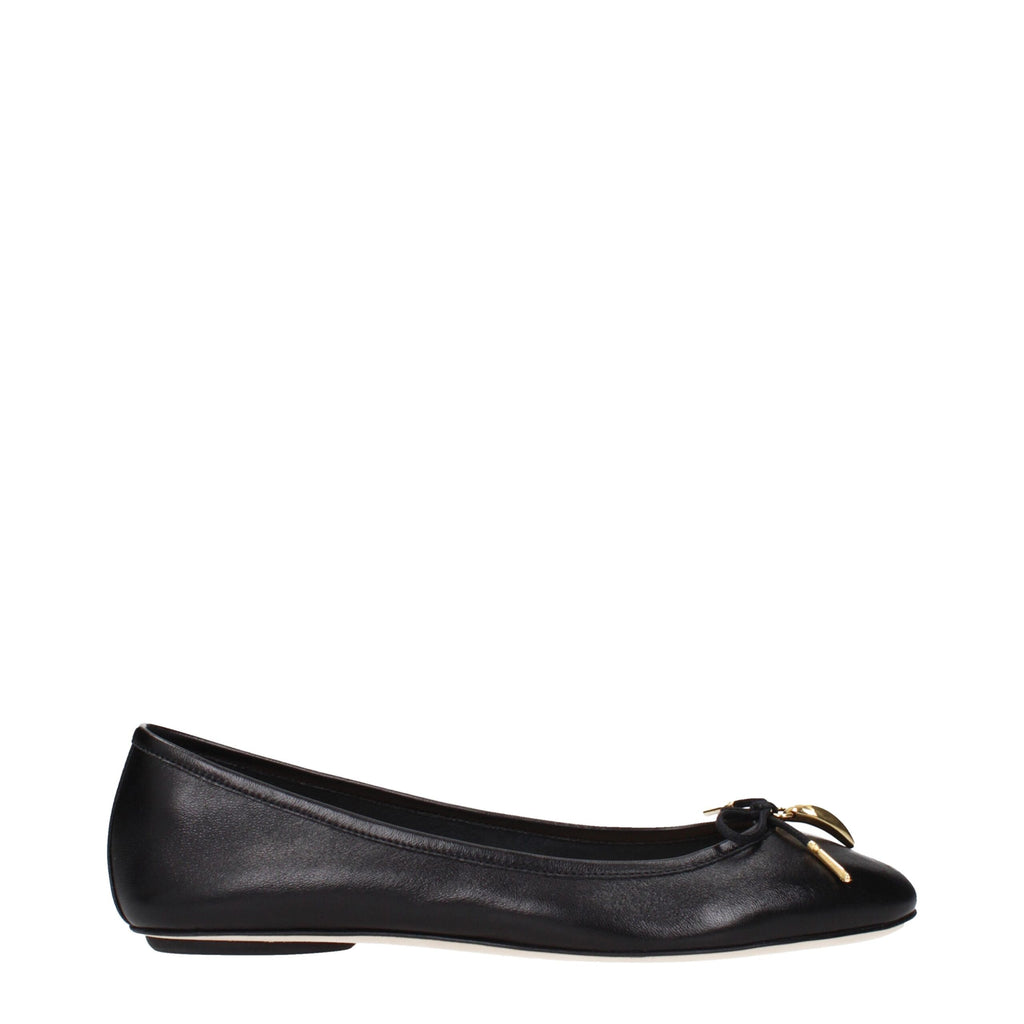 Chloé – Black Leather Ballet Flats
