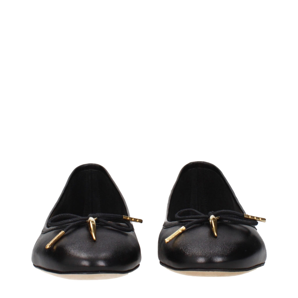 Chloé – Black Leather Ballet Flats