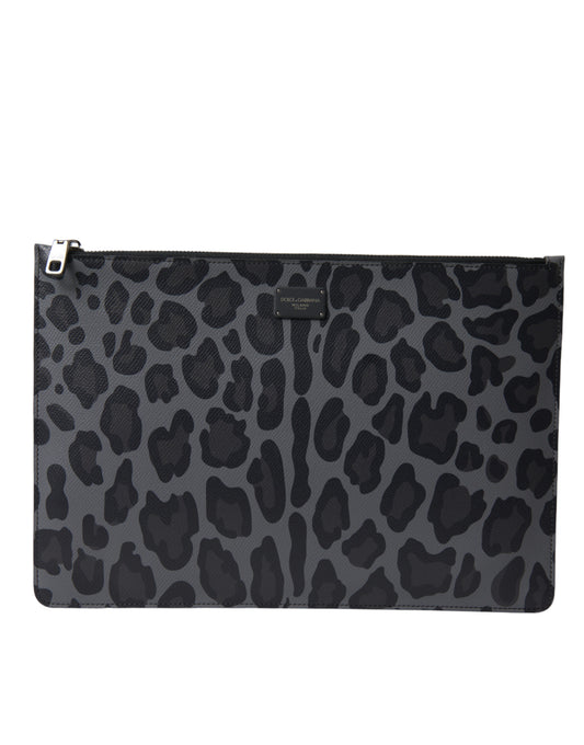 Dolce & Gabbana – Leopard Jacquard Document Briefcase