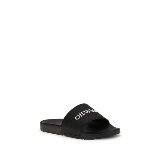 Off-White – Black Bookish Logo Slides
