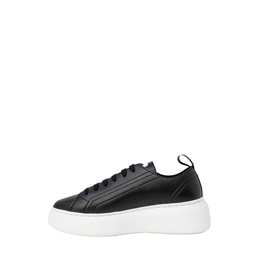 Armani Exchange – Black Eco-Leather Sneakers