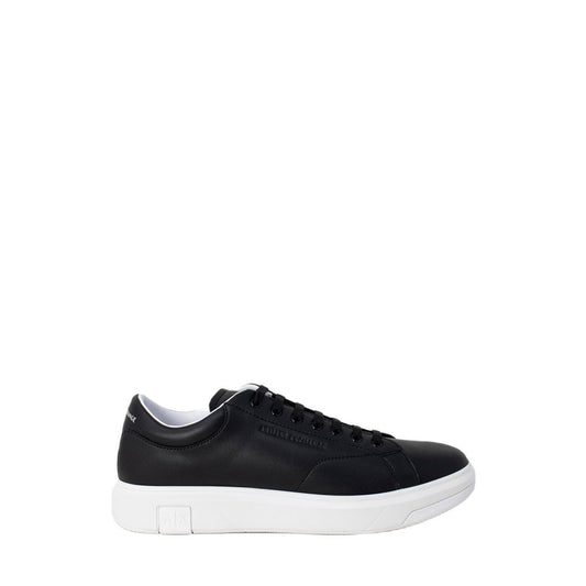 Armani Exchange – Black Leather Sneakers