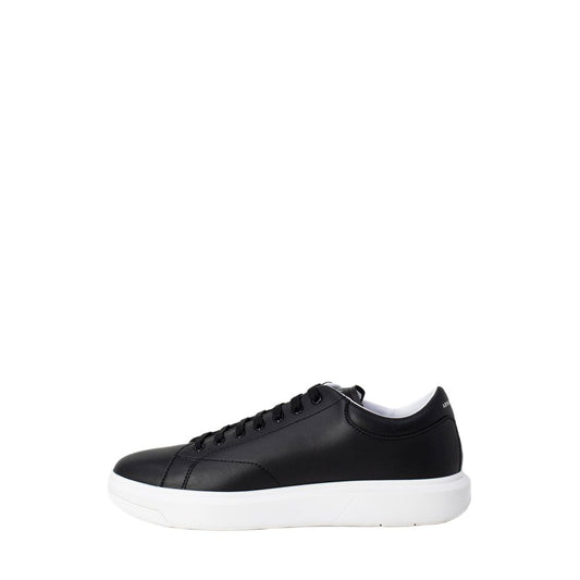Armani Exchange – Black Leather Sneakers