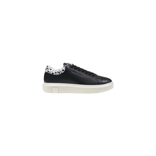 Armani Exchange – Black & White Leather Sneakers
