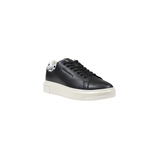 Armani Exchange – Black & White Leather Sneakers