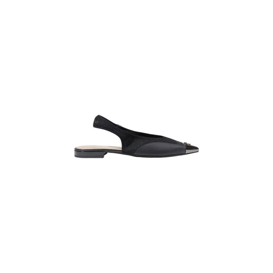 PINKO – Black Leather Slingback Sandals