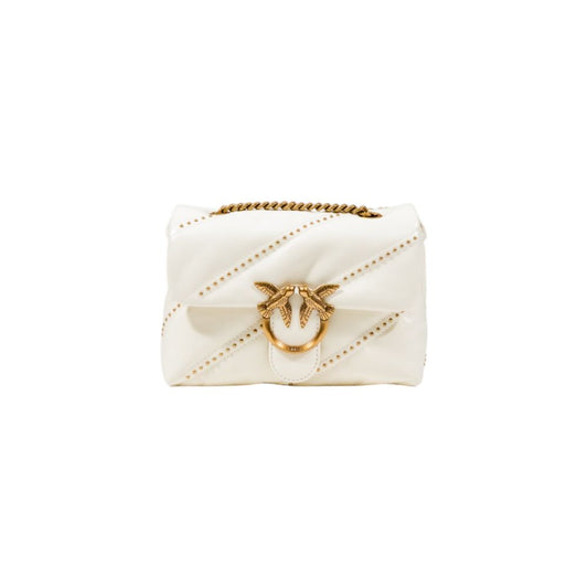 PINKO – Love Puff Mini Quilted Shoulder Bag in White