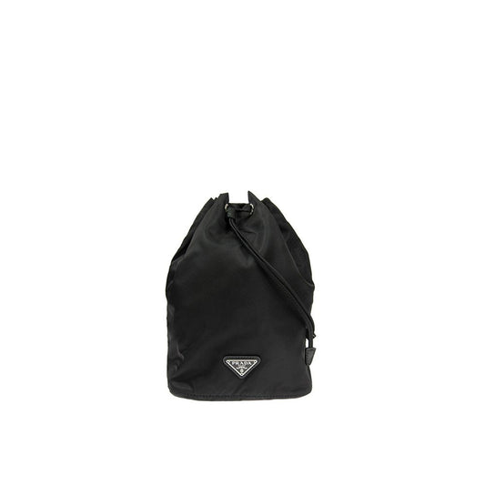 Prada – Nylon & Leather Drawstring Pouch