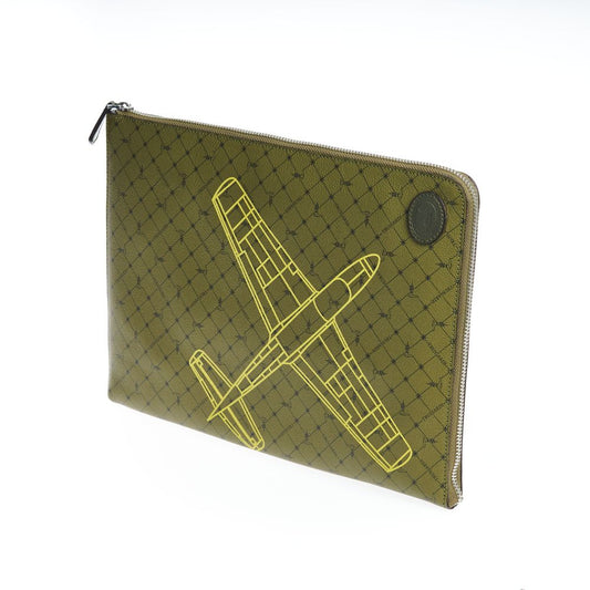 Trussardi – Green Leather Clutch Bag
