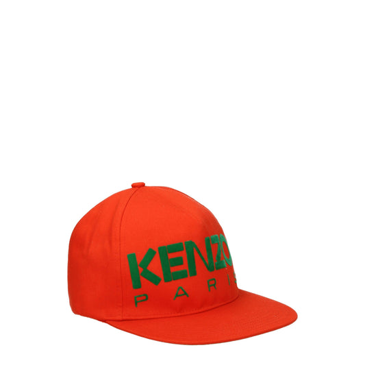 Kenzo – Orange Cotton Baseball Cap