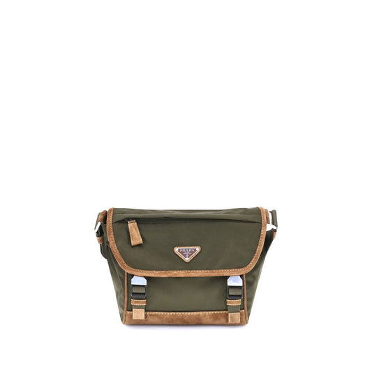 Prada – Re-Nylon and Leather Medium Shoulder Bag