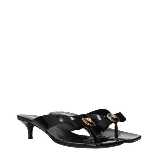 Versace – Black Patent Leather Stiletto