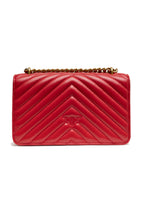 Pinko – Mini Love Bag One Chevron in Red