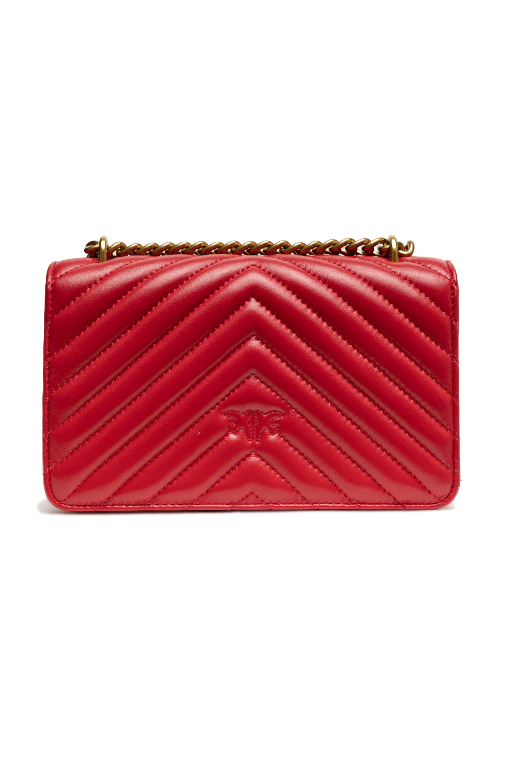 Pinko – Mini Love Bag One Chevron in Red