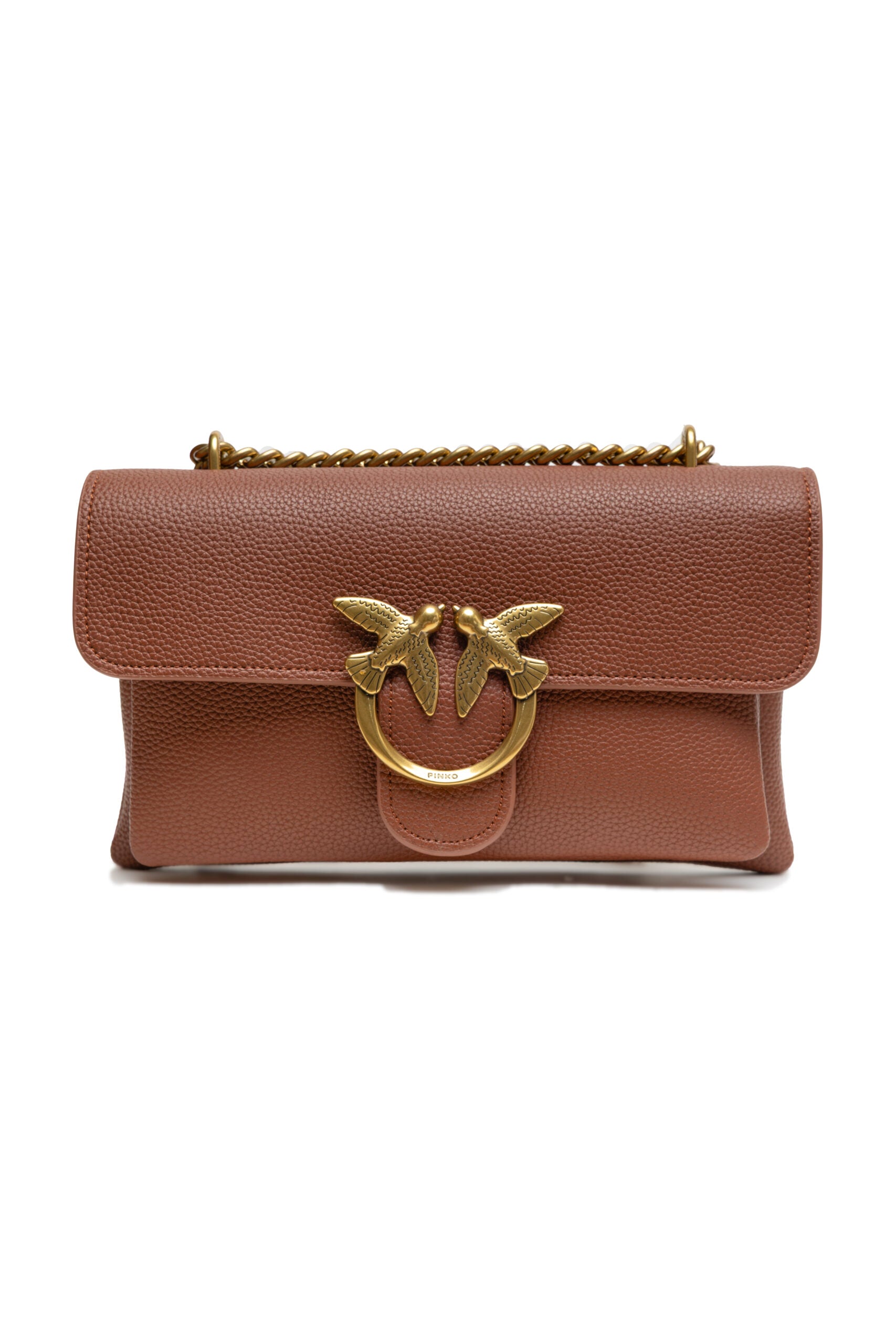 PINKO – Small Love Bag Soft Leather Brown