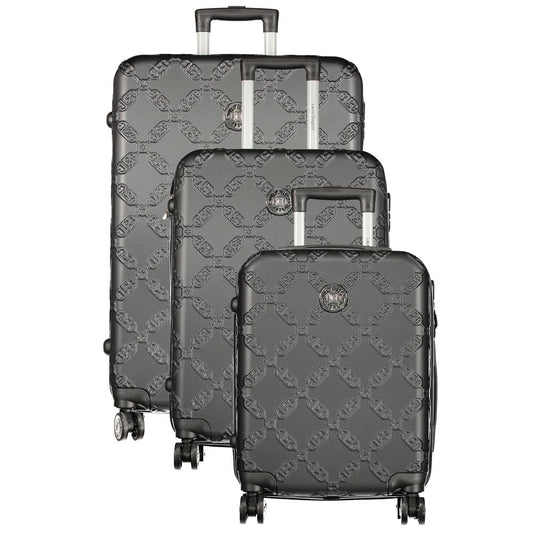 Laura Biagiotti – Black Polyethylene Suitcase Set (3 pcs)