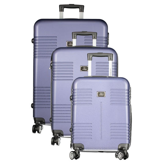 Laura Biagiotti – Blue Polyethylene Luggage Set (3 pcs)