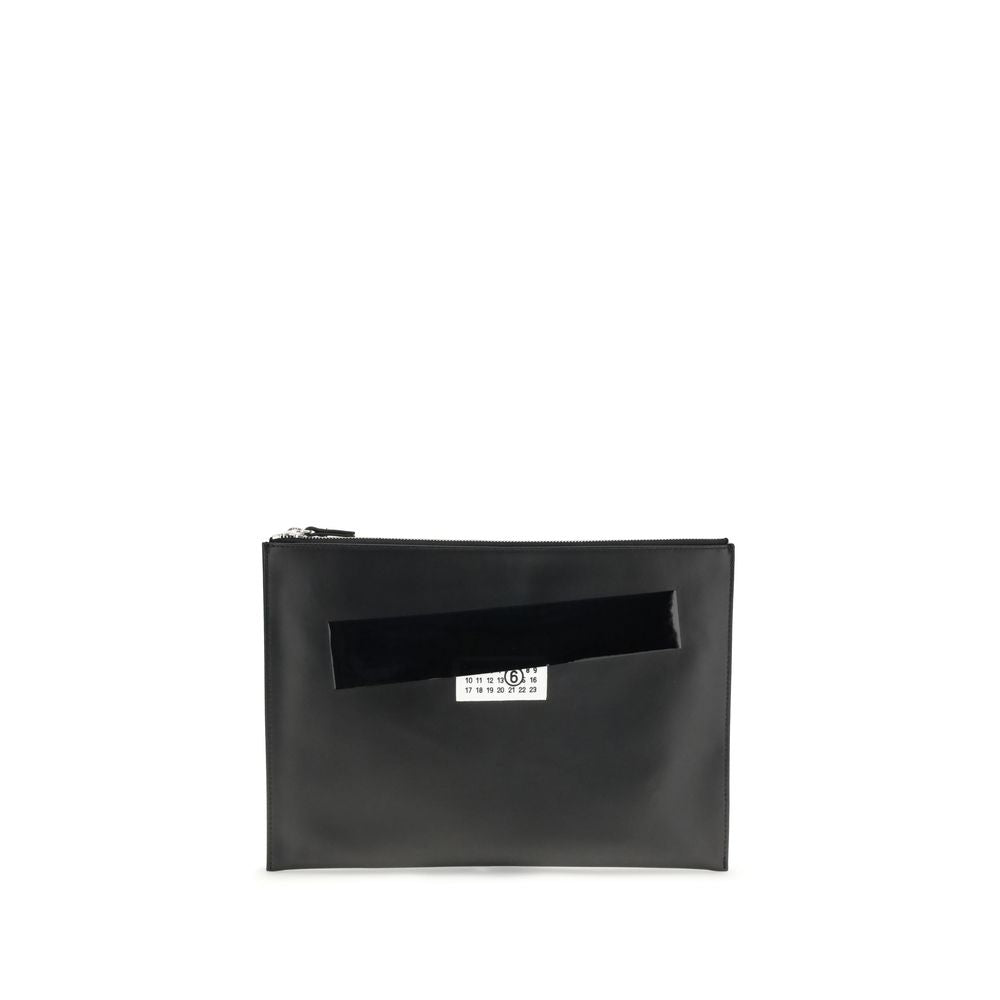 MM6 Maison Margiela – Black Leather Handbag