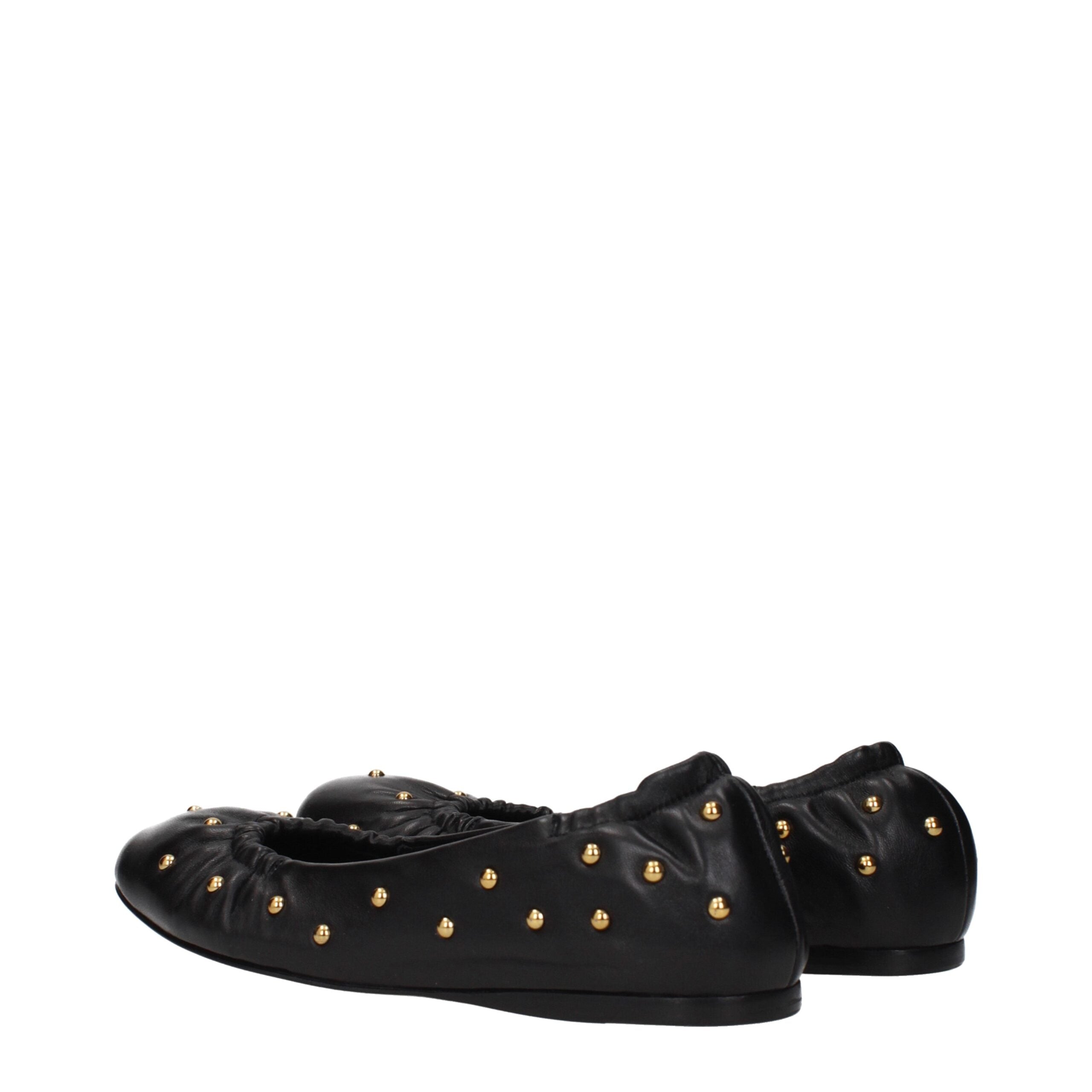 Chloé – Black Leather Ballet Flats