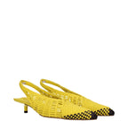 Jacquemus – Yellow Leather Flat Sandals