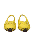 Jacquemus – Yellow Leather Flat Sandals