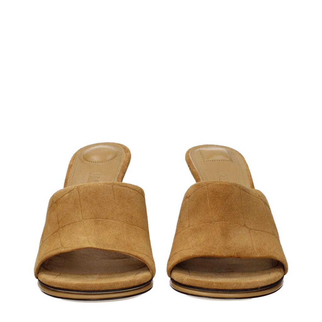 Jacquemus – Brown Suede Stiletto Sandals