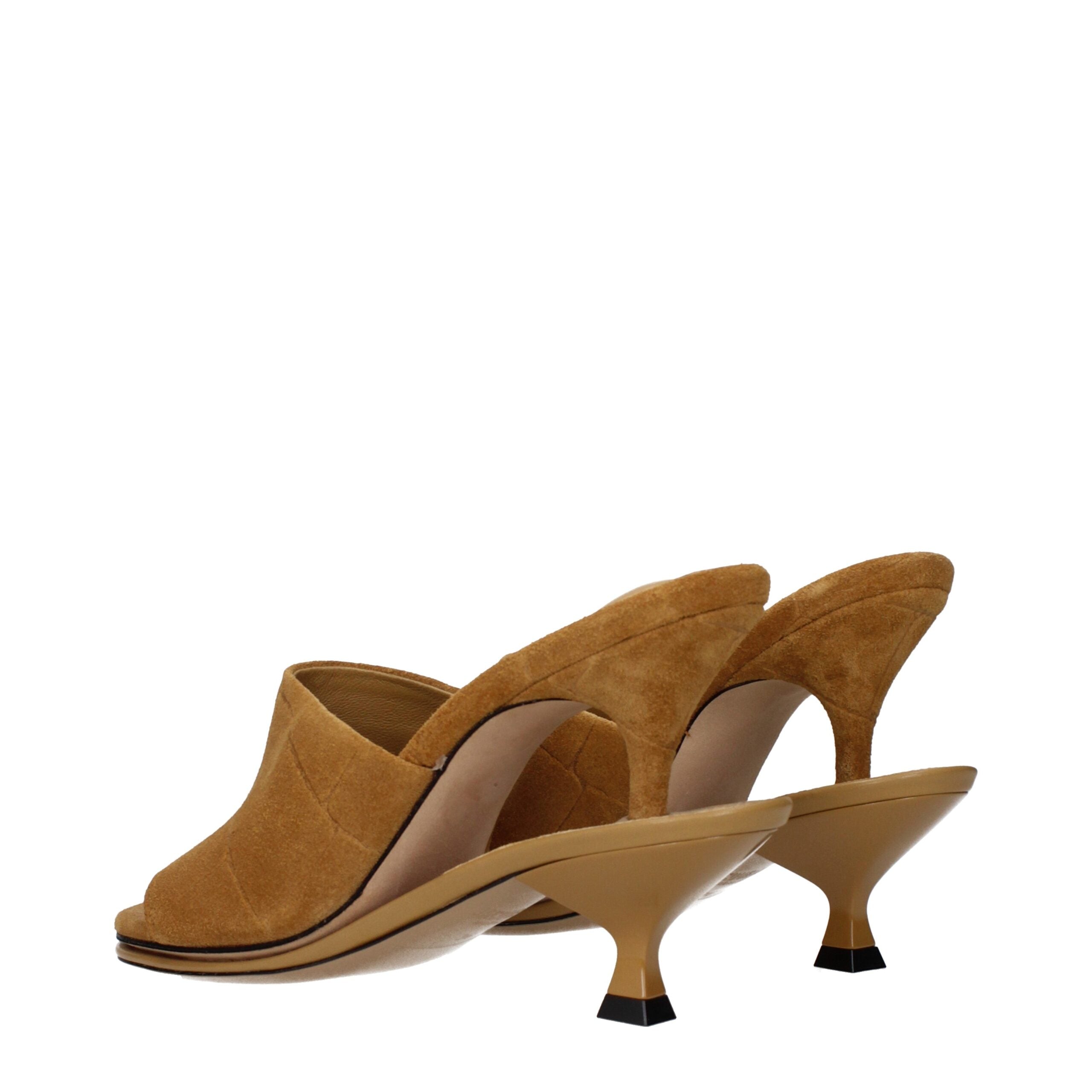 Jacquemus – Brown Suede Stiletto Sandals