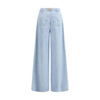 Max Mara - Light Blue Cotton Jeans Denim