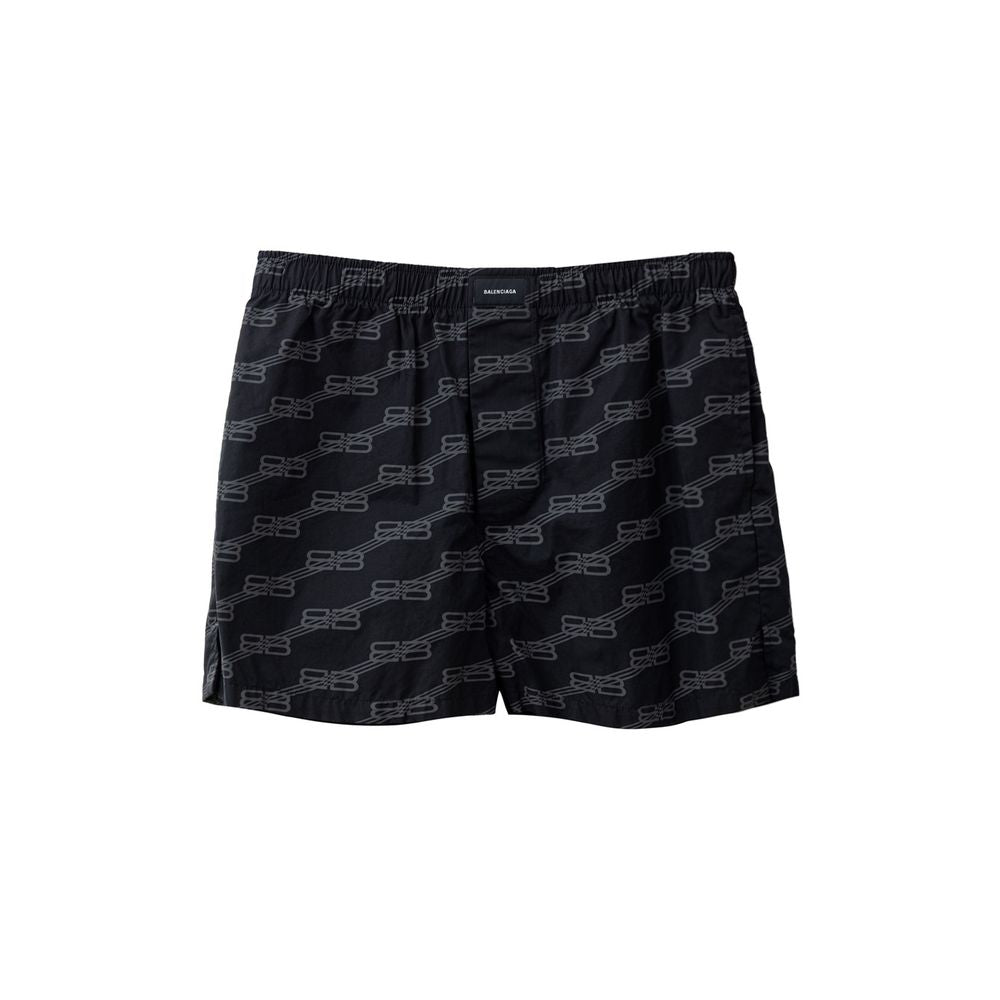 Balenciaga - Black Cotton Bermuda Shorts