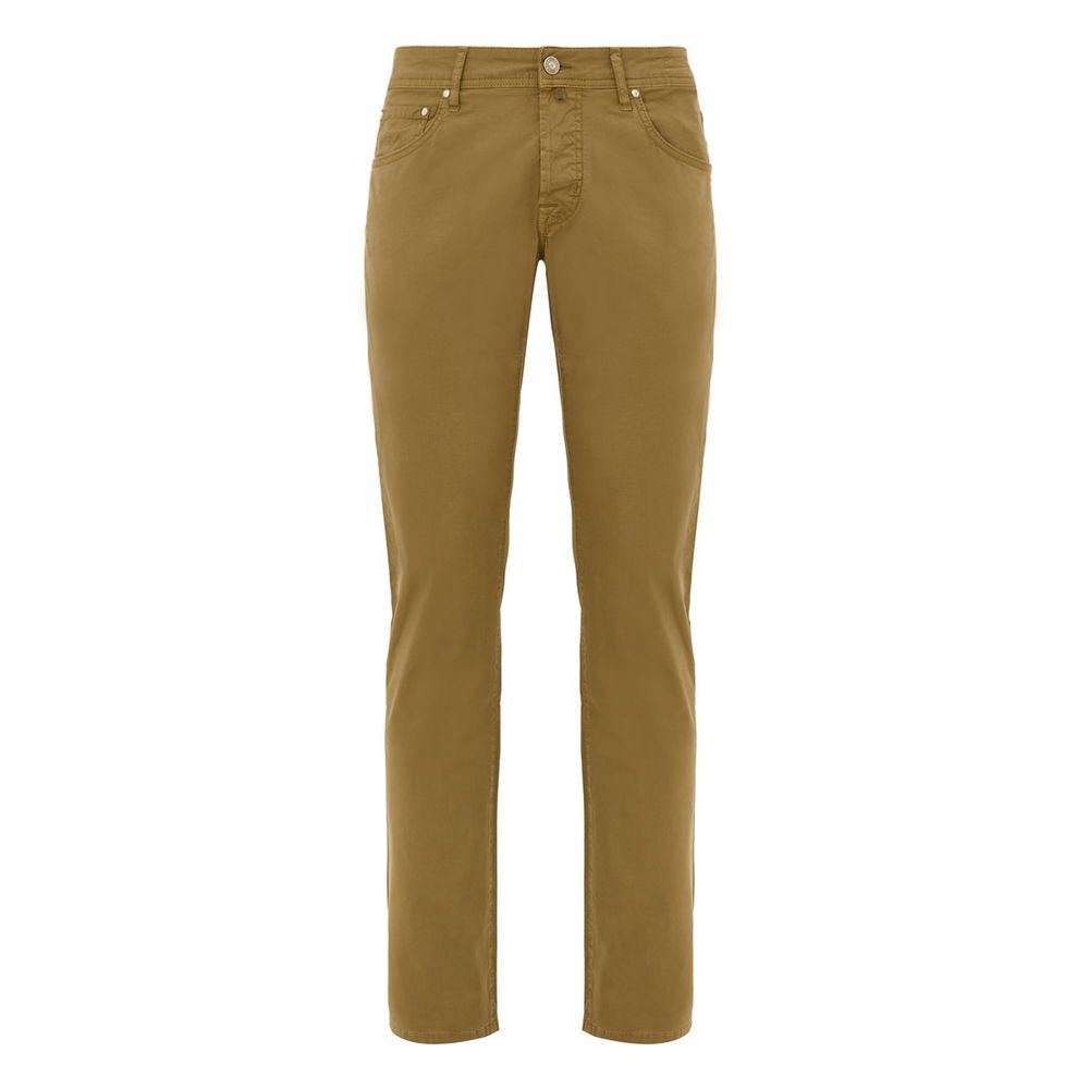 Jacob Cohen - Yellow Cotton Skinny Pants