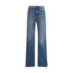 Chloé - Blue Cotton Straight-Leg Jeans