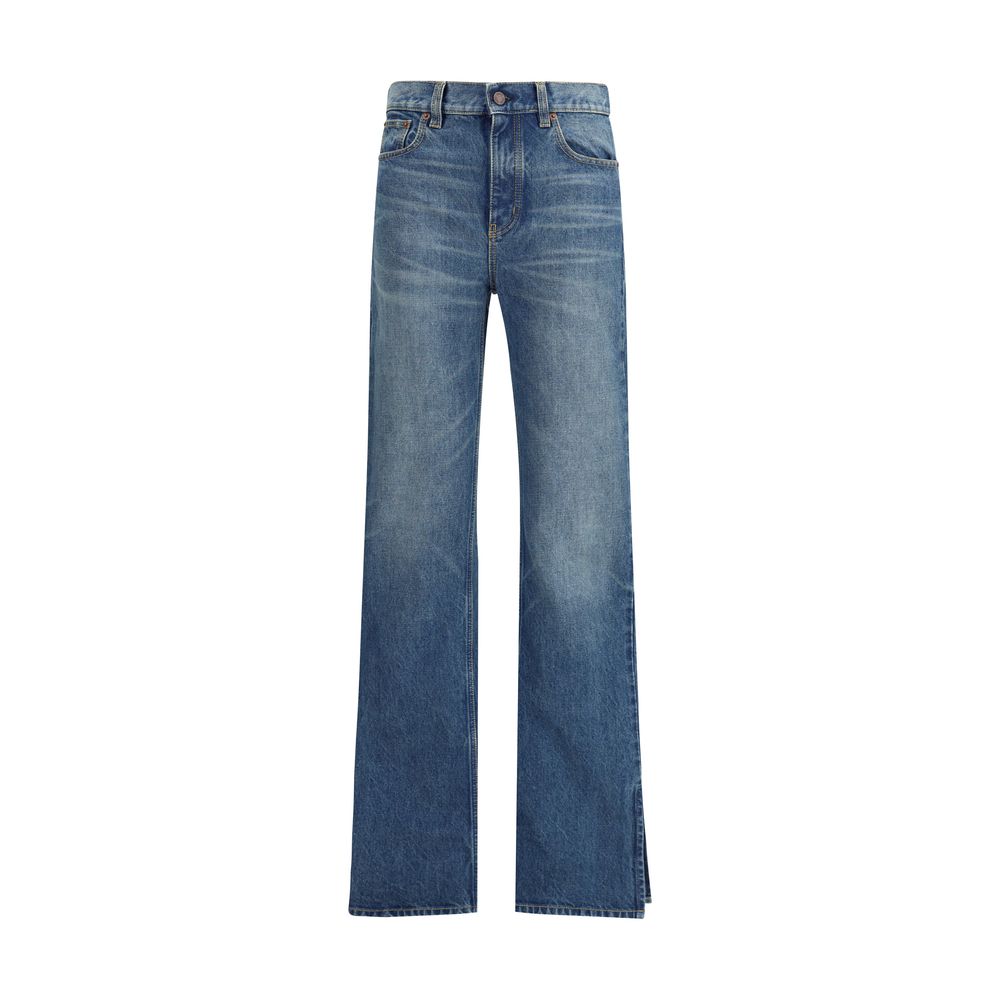 Chloé - Blue Cotton Straight-Leg Jeans