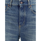 Chloé - Blue Cotton Straight-Leg Jeans