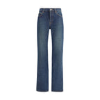 Saint Laurent - Blue Cotton Straight-Leg Jeans