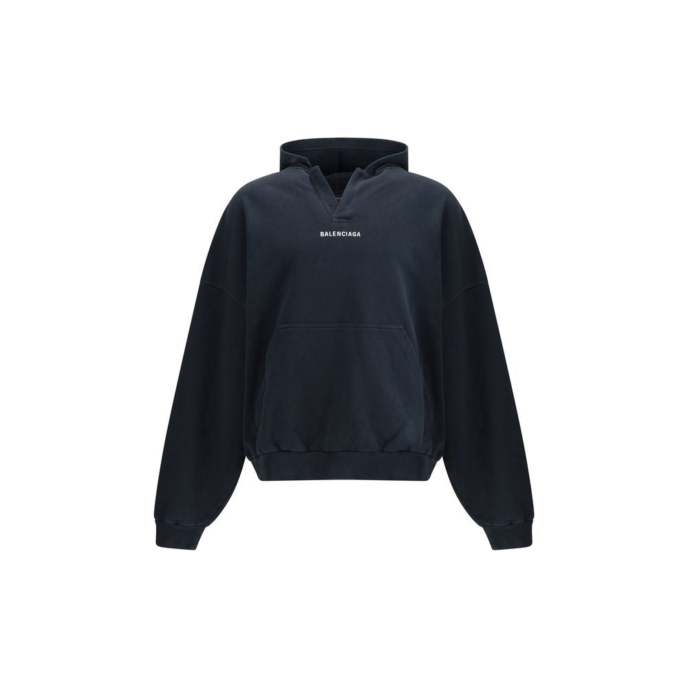 Balenciaga - Black Cotton Sweatshirt