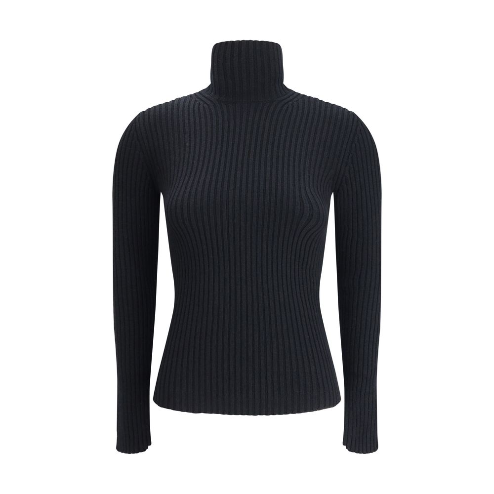 Max Mara - Black Wool Long Sleeve T-Shirt