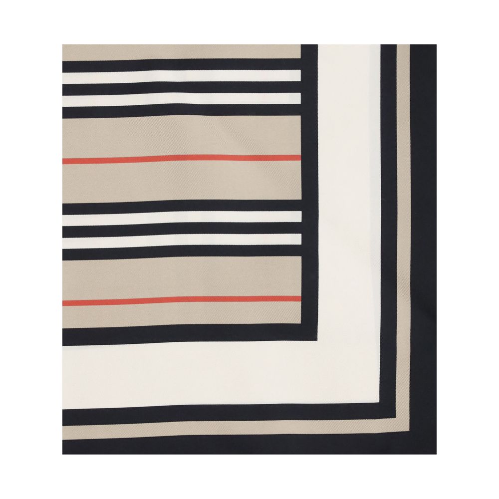 Burberry - Beige Silk Scarf