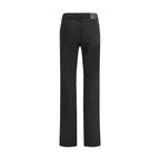 Saint Laurent - Black Cotton Straight-Leg Jeans