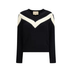 Valentino Garavani - Black Fleece Wool Sweatshirt